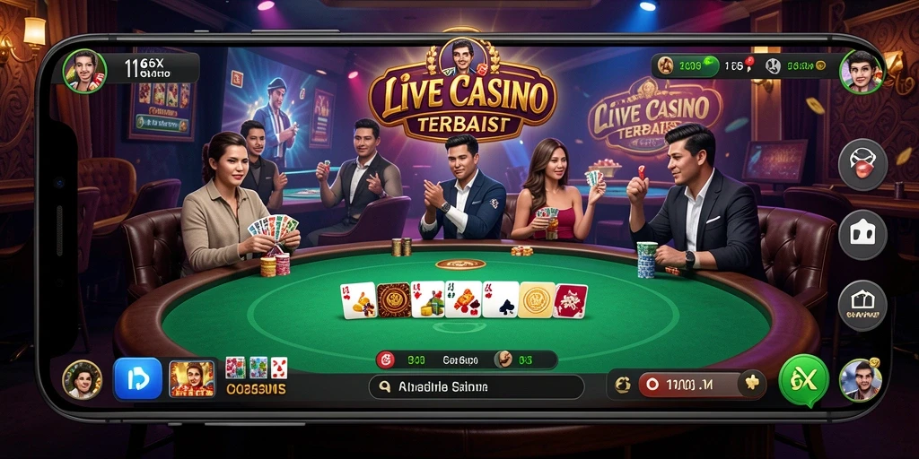 Screenshot gameplay <strong>116X</strong> menampilkan suasana Live Casino yang mendebarkan.