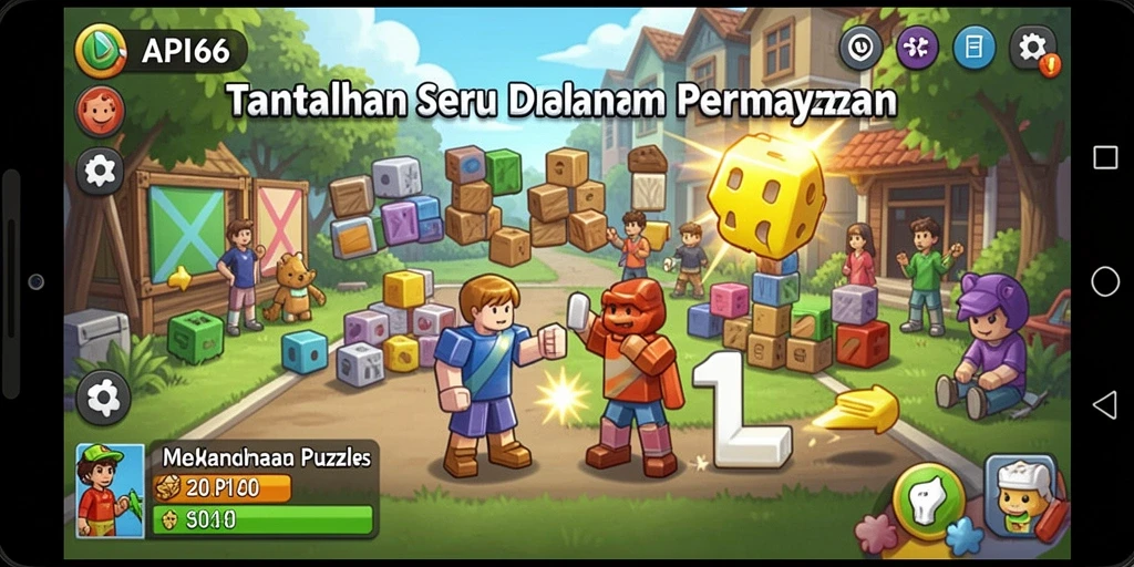 Tangkapan layar menunjukkan gameplay menarik dan menantang dari API66.