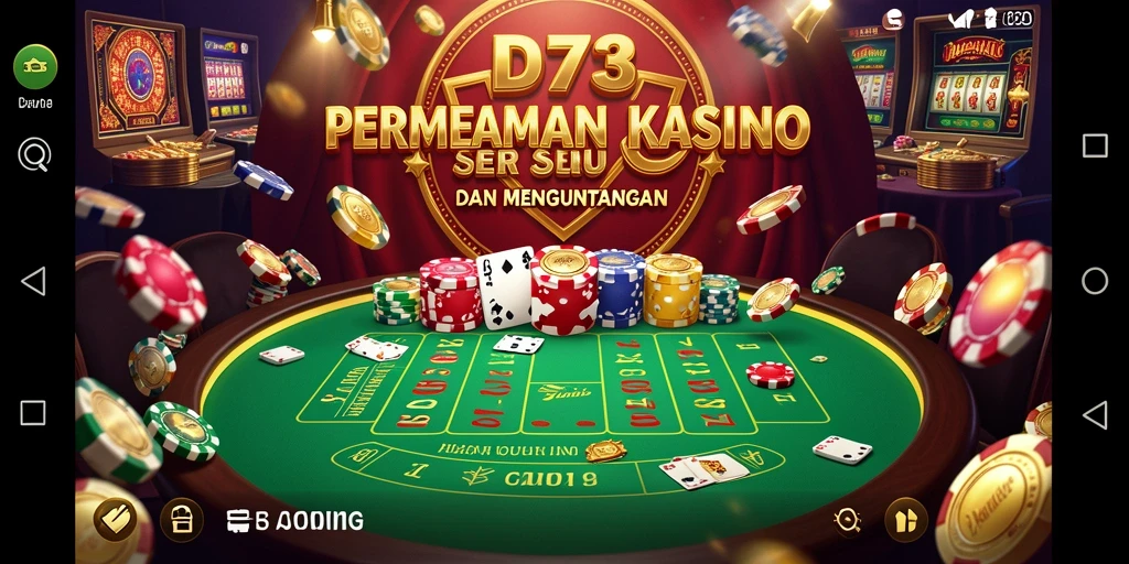Tampilan gameplay menakjubkan dari D73 dengan berbagai pilihan permainan Kasino.