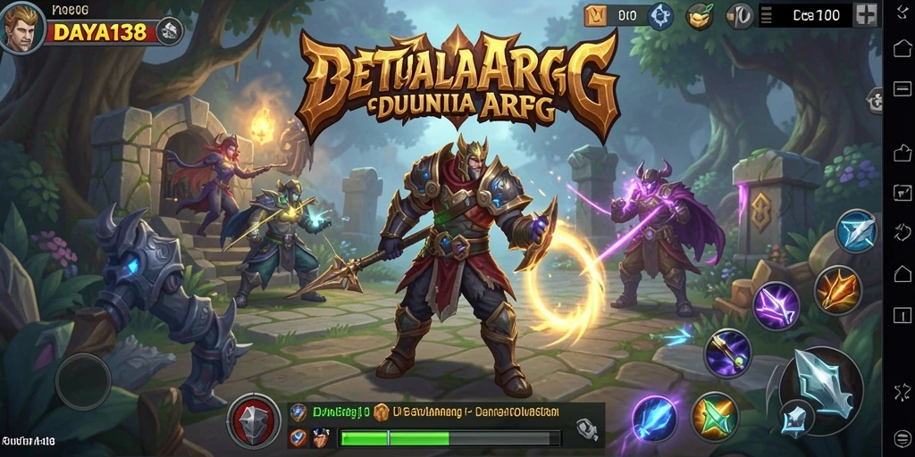 Tampilan mendebarkan dari gameplay ARPG DAYA138.