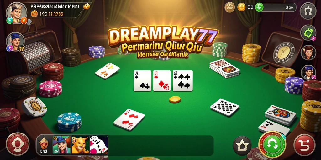 Tampilan gameplay QiuQiu yang menarik di DREAMPLAY77.