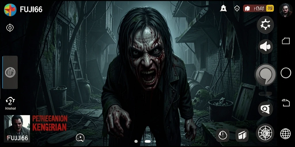 Tampilan menyeramkan dari gameplay FUJI66 yang penuh ketegangan.