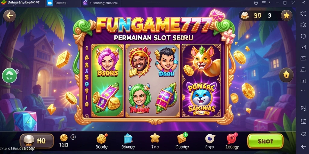 Tampilan gameplay menarik dari permainan Slot FUNGame777.