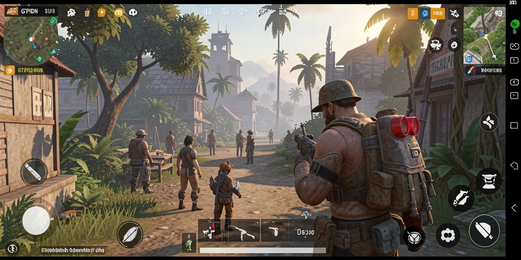 Screenshot gameplay GTPIDN menampilkan dunia terbuka yang luas dan indah.