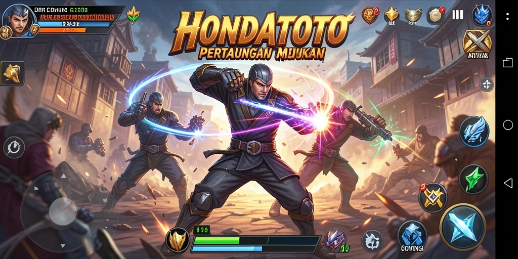 Tangkapan layar HONDATOTO menampilkan aksi seru dan grafis yang menawan.