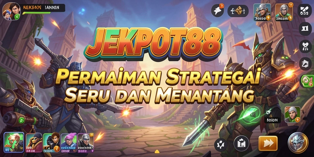 Tampilan gameplay menarik JEKPOT88 dengan elemen strategi