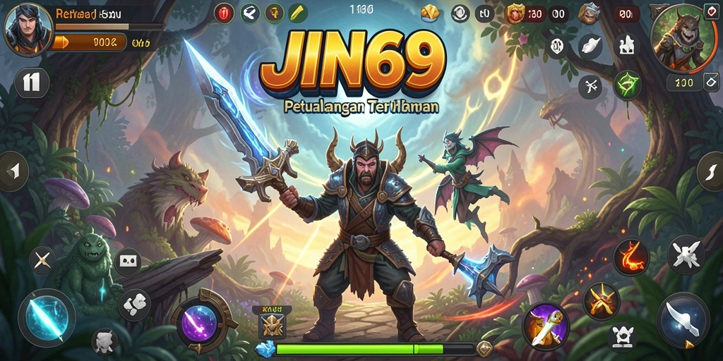Tampilan gameplay seru dalam JIN69 yang penuh petualangan.