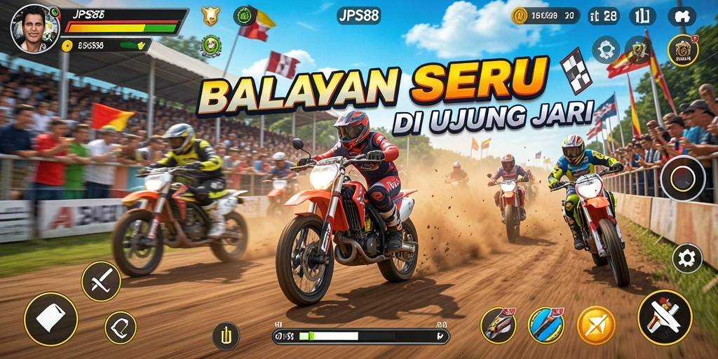 Gameplay menarik dari JPS88 dengan visual balapan yang memukau.