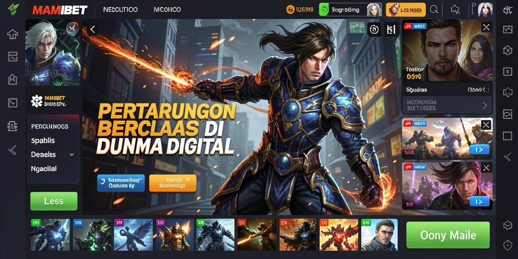 Tangkapan layar pertarungan mendebarkan di MAMIBET dengan aksi karakter yang intens.