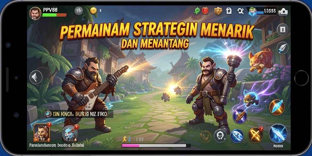 Tangkapan layar gameplay PPV88 menunjukkan aksi strategis yang mendebarkan.