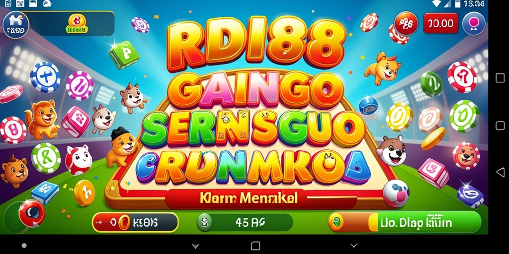 Screenshot gameplay RDI88 yang menampilkan keseruan Bingo.