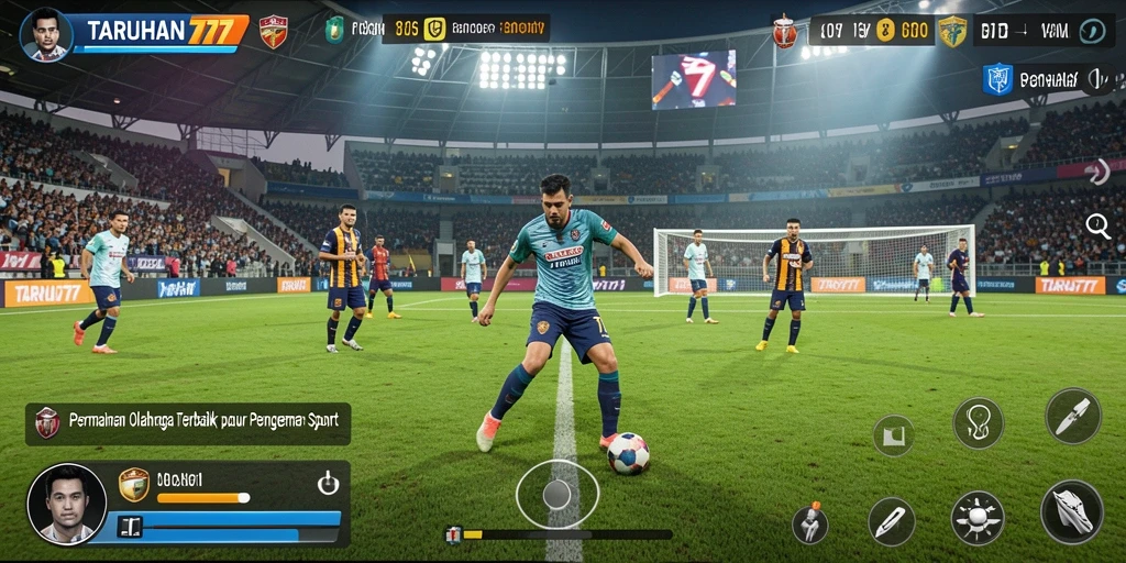 Screenshot TARUHAN77 menunjukkan aksi seru dalam permainan olahraga.