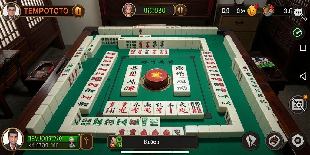 Tangkapan layar gameplay <strong>TEMPOTOTO</strong> yang menampilkan aksi mencocokkan ubin yang mendebarkan.